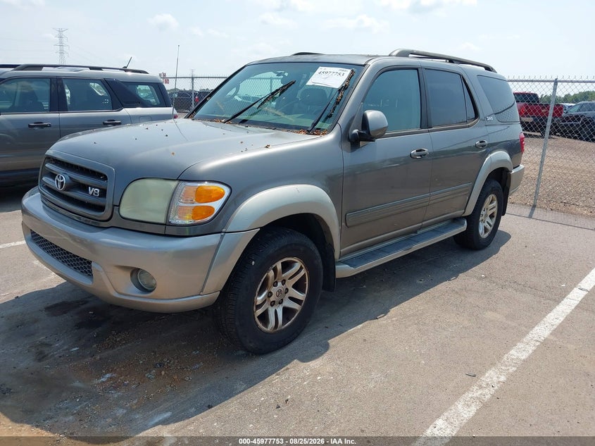 2004 Toyota Sequoia Sr5 V8, Звичайний знос, IAAI, VIN 5TDZT34A64S207711 — фото 2