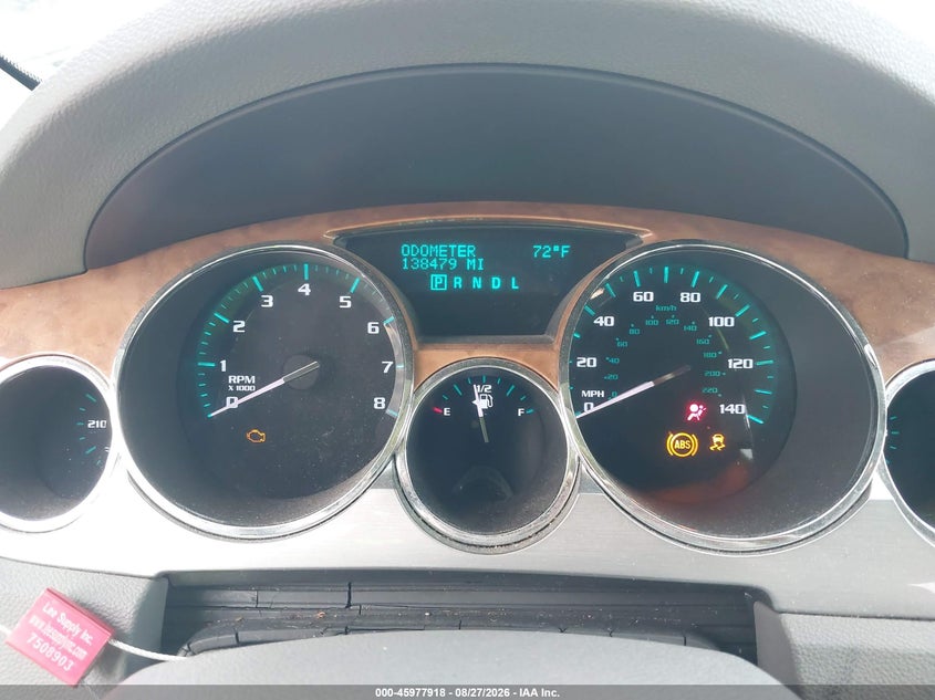 BUICK ENCLAVE 2012 VIN 5GAKRDED1CJ113442