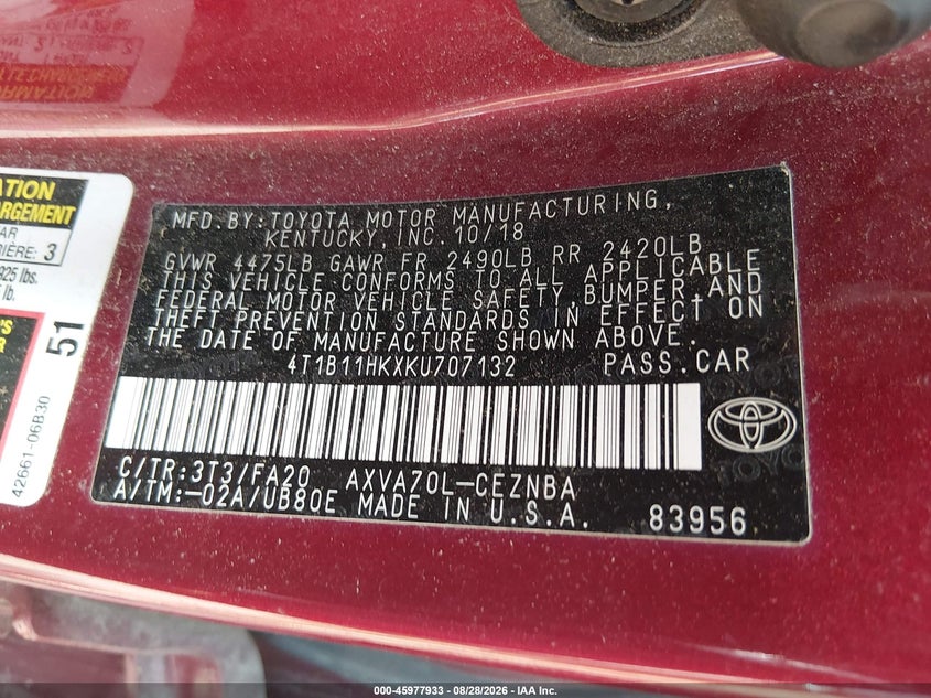TOYOTA CAMRY - zdjęcie 9