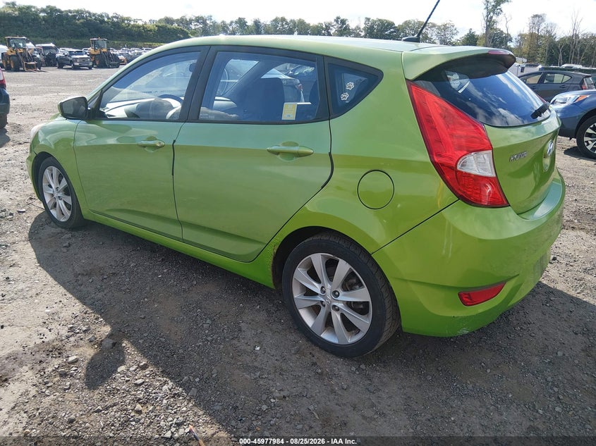 2012 HYUNDAI ACCENT HATCHBACK 1.6L I-4 DI, DOHC, VVT, REGULAR , 138HP
