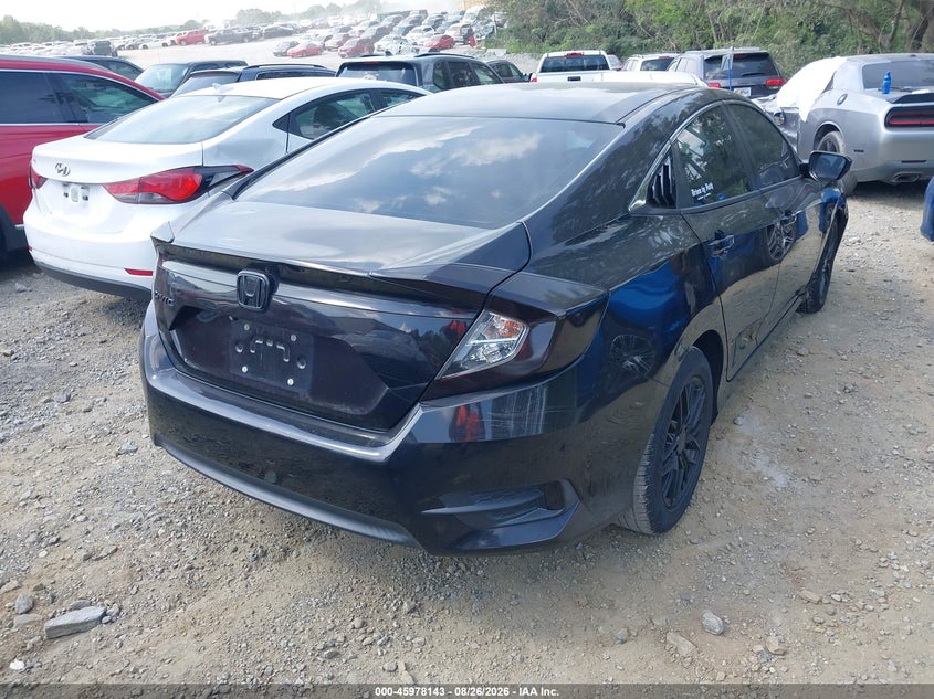 Vin: 19xfc2f58he069828, lot: 46477383, honda civic lx 20174