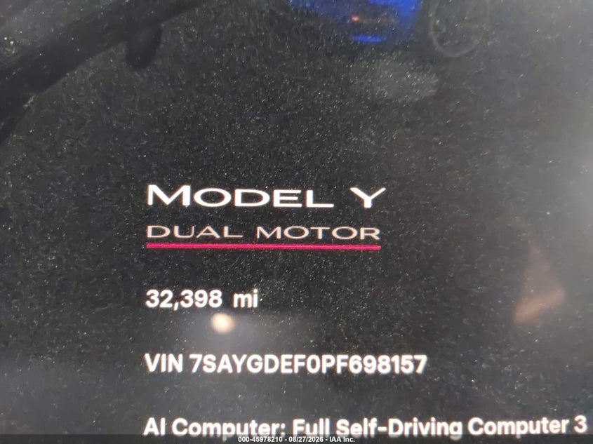 2023 TESLA MODEL Y auction photo 7