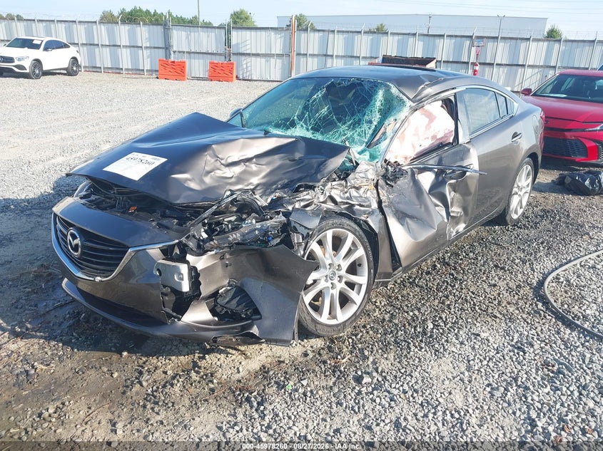2016 Mazda 6, Левый бок, IAAI, VIN JM1GJ1V56G1435468 — фото 2