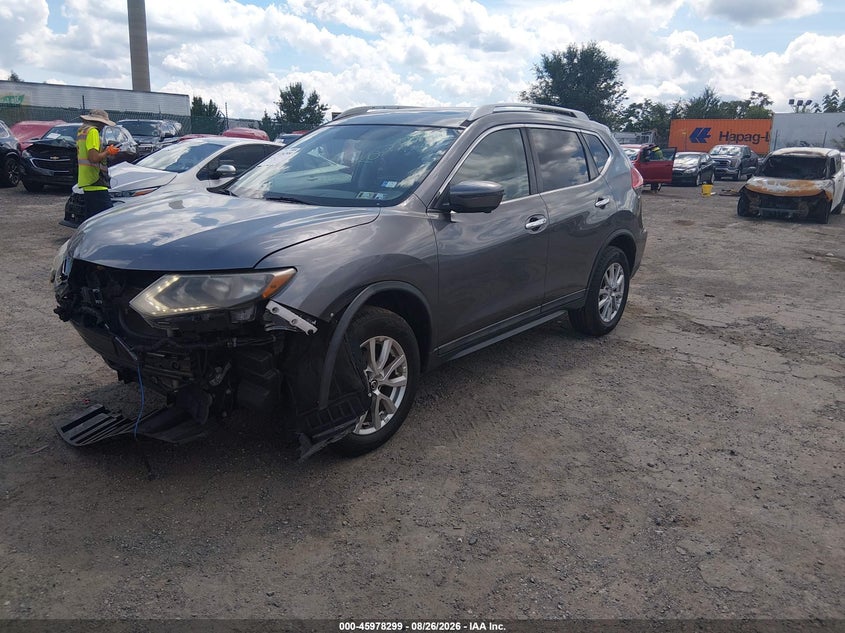 2017 Nissan Rogue, Front End, IAAI, VIN 5N1AT2MV0HC847121 — photo 2