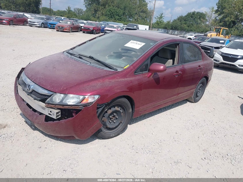 2010 Honda Civic, Повреждение двигателя, IAAI, VIN 19XFA1F54AE005761 — фото 2