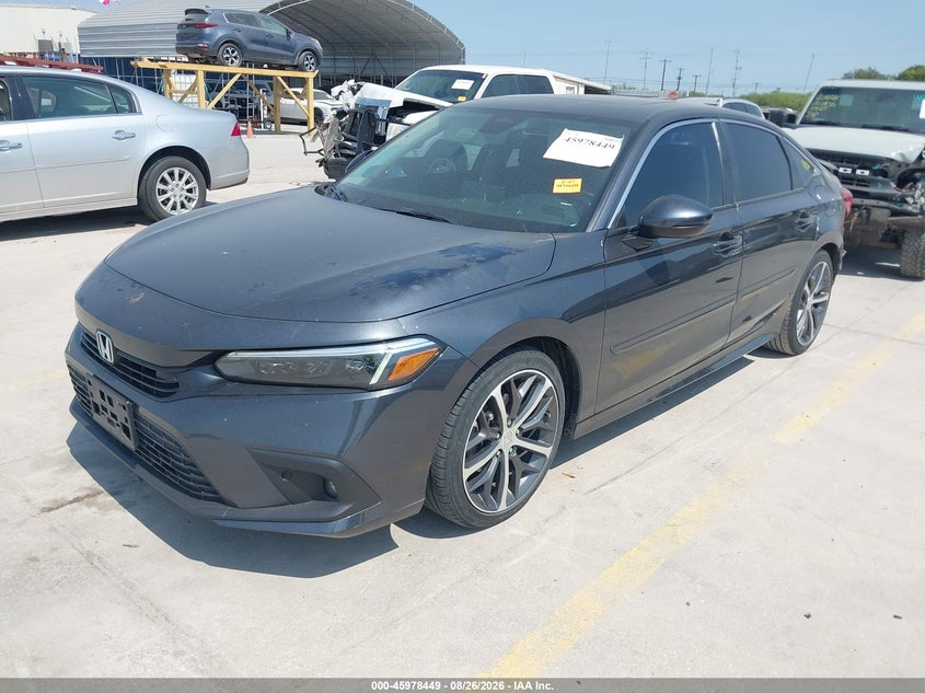 Vin: 2hgfe1f9xnh308787, lot: 46477689, honda civic touring 20222