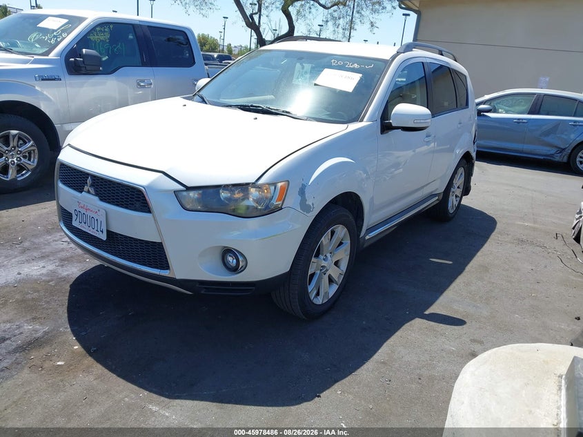 2010 Mitsubishi Outlander, Left Rear, IAAI, VIN JA4AS3AW5AZ013871 — photo 2
