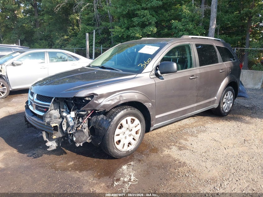 2017 Dodge Journey, Удар спереди, IAAI, VIN 3C4PDDAG3HC648839 — фото 2