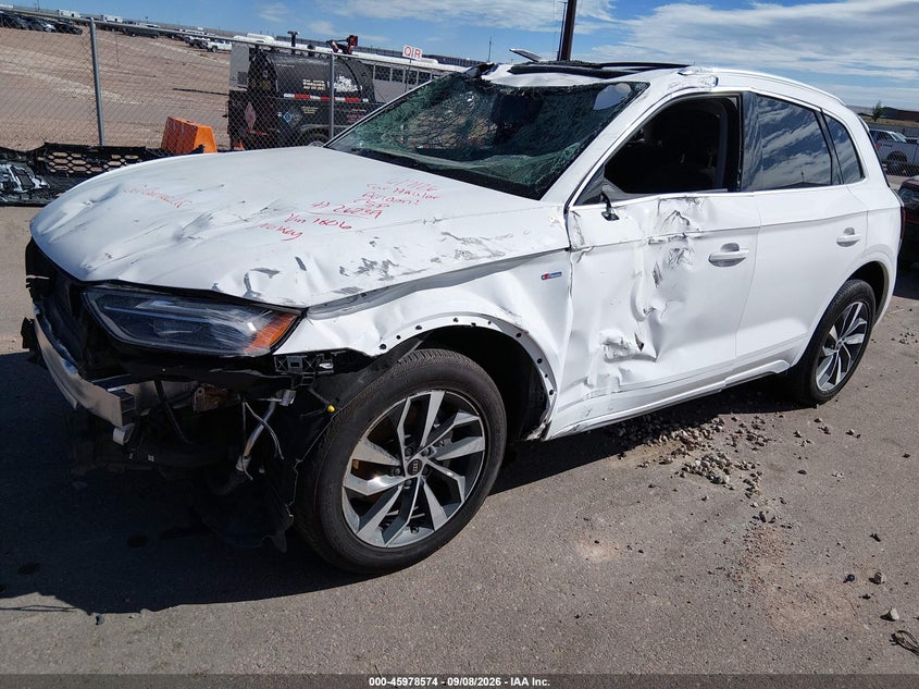 Vin: wa1eaafy7p2041806, lot: 46477814, audi q5 premium plus 45 tfsi s line quattro 20232