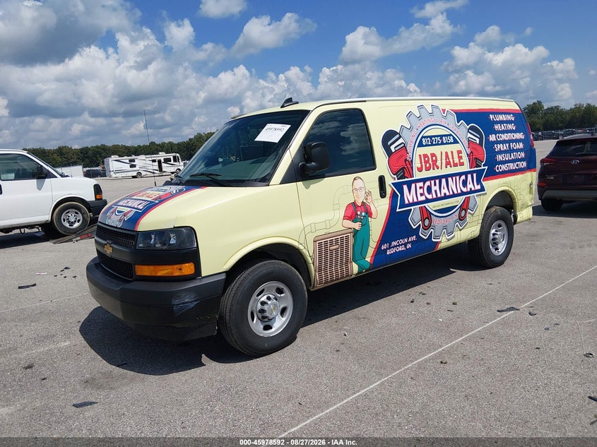 2025 Chevrolet Express, Удар ззаду, IAAI, VIN 1GCWGAF73S1271020 — фото 2