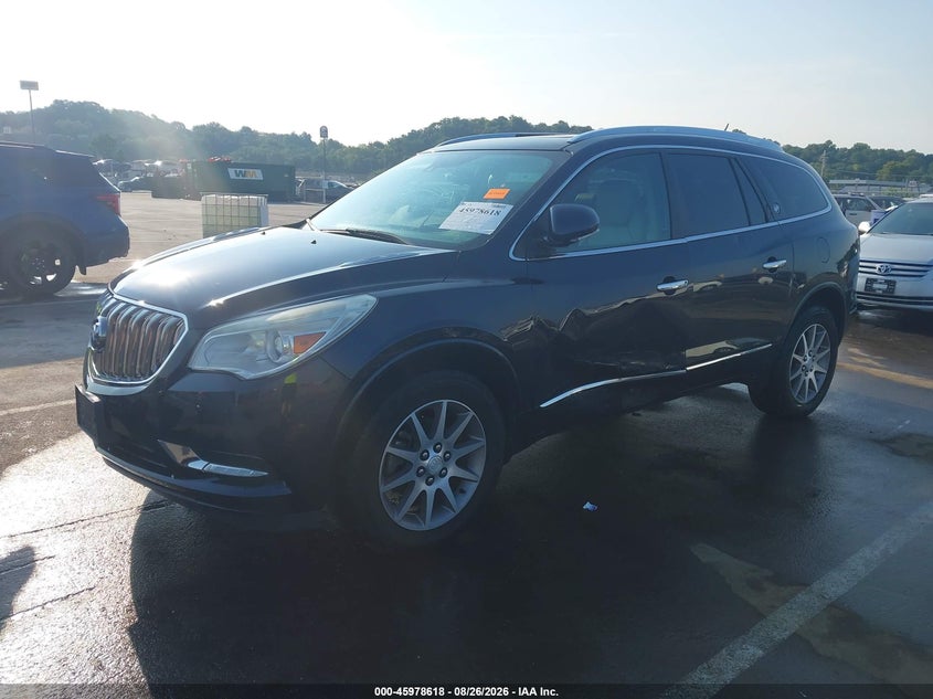 2015 Buick Enclave, Левый бок, IAAI, VIN 5GAKRBKDXFJ156352 — фото 2