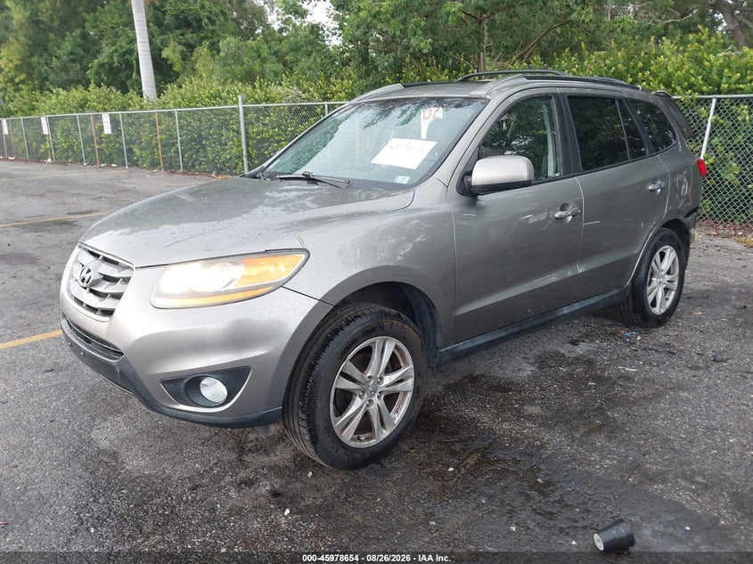 2011 Hyundai Santa Fe Limited 3.5, Rear, IAAI, VIN 5XYZHDAG2BG081258 — photo 2