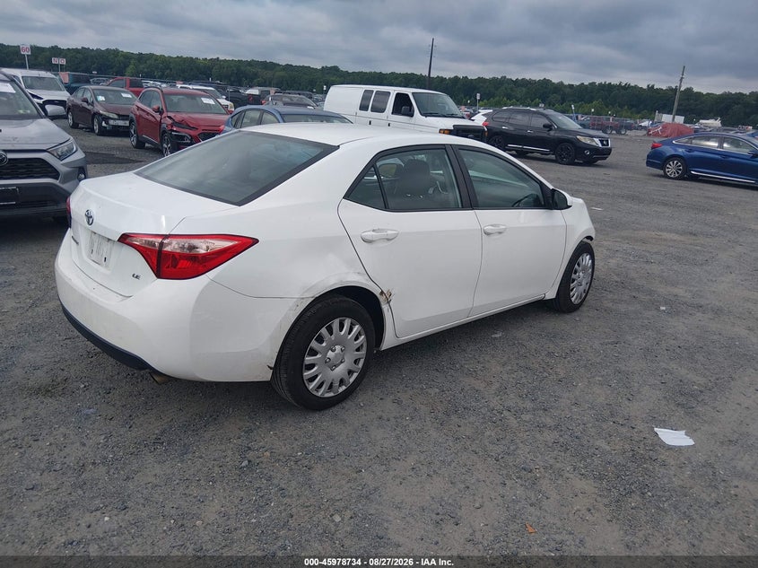 Vin: 2t1burhe4jc055107, lot: 46477974, toyota corolla le 20184