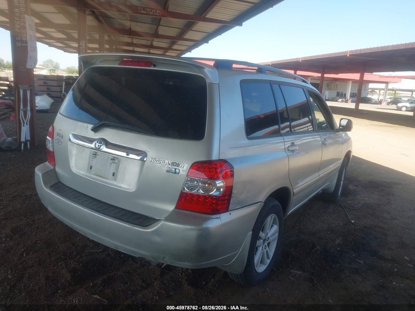 2007 TOYOTA HIGHLANDER HYBRID auction photo 4