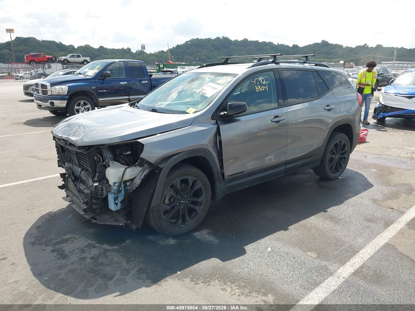 2020 GMC Terrain, Front End, IAAI, VIN 3GKALVEX7LL214381 — photo 2