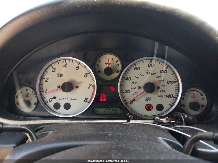 MAZDA MX-5 MIATA 2005 VIN JM1NB353X50412017