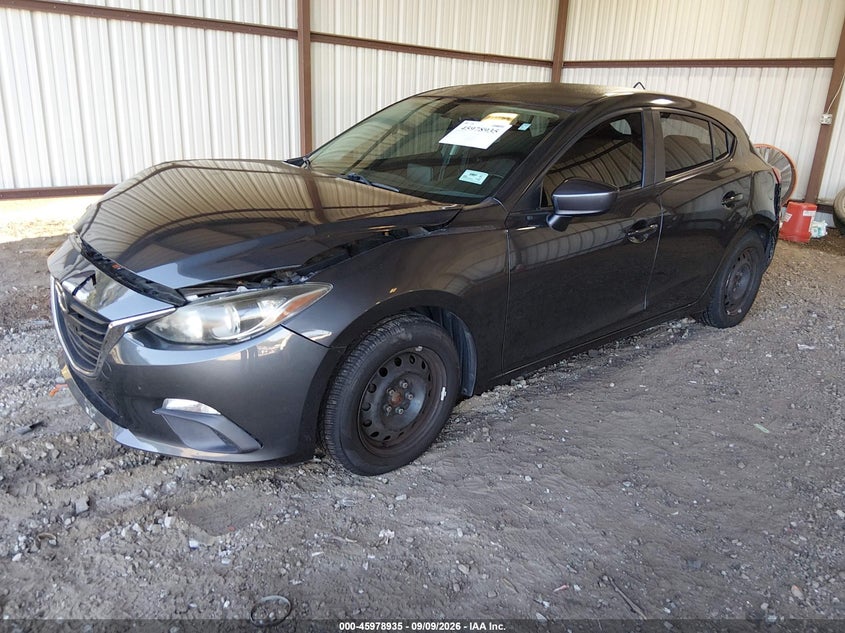 Vin: jm1bm1j71g1342138, lot: 46478175, mazda mazda3 i sport 20162