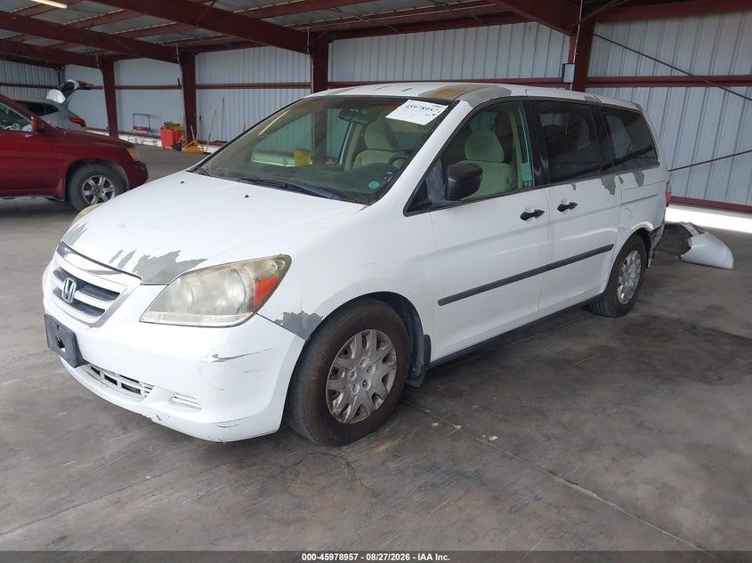 2007 Honda Odyssey, Удар сзади, IAAI, VIN 5FNRL38227B111683 — фото 2