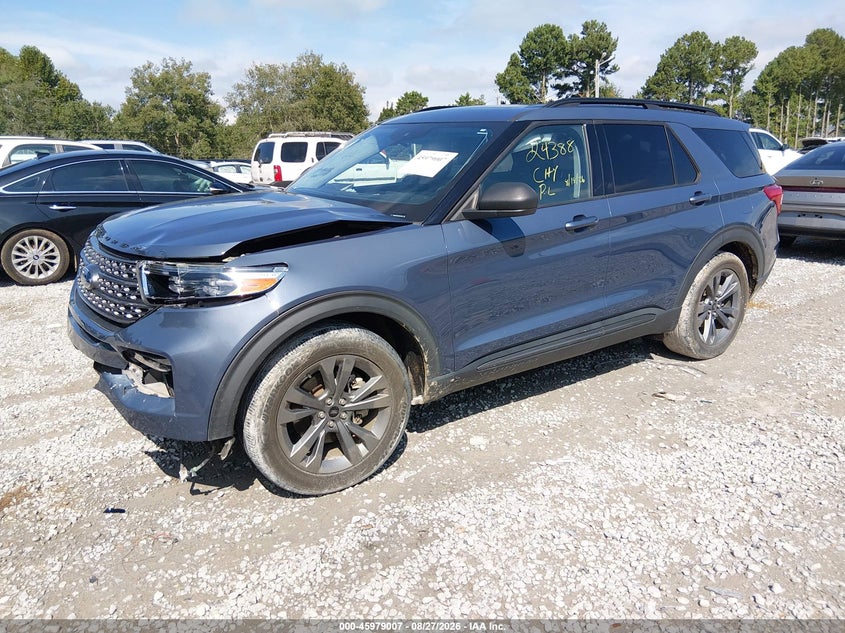 2021 Ford Explorer, Удар спереди, IAAI, VIN 1FMSK7DH5MGB27833 — фото 2