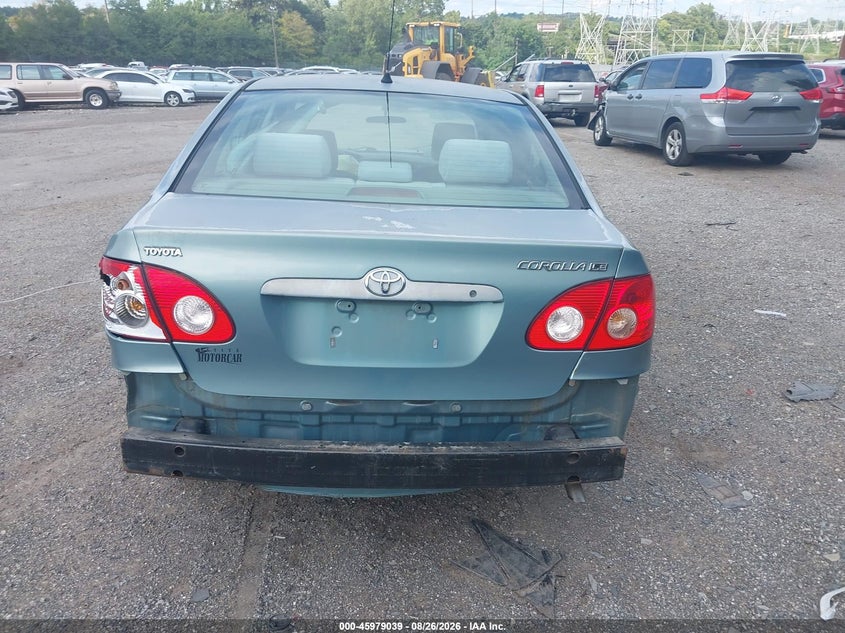 TOYOTA COROLLA 2006 VIN 2T1BR32E76C653531
