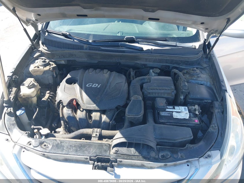 2012 HYUNDAI SONATA SEDAN 2.4L I-4 DI, DOHC, VVT, REGULAR , 190HP