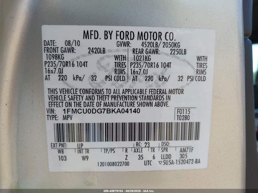 Photo 9 - FORD ESCAPE