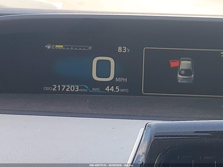 2016 TOYOTA PRIUS auction photo 7