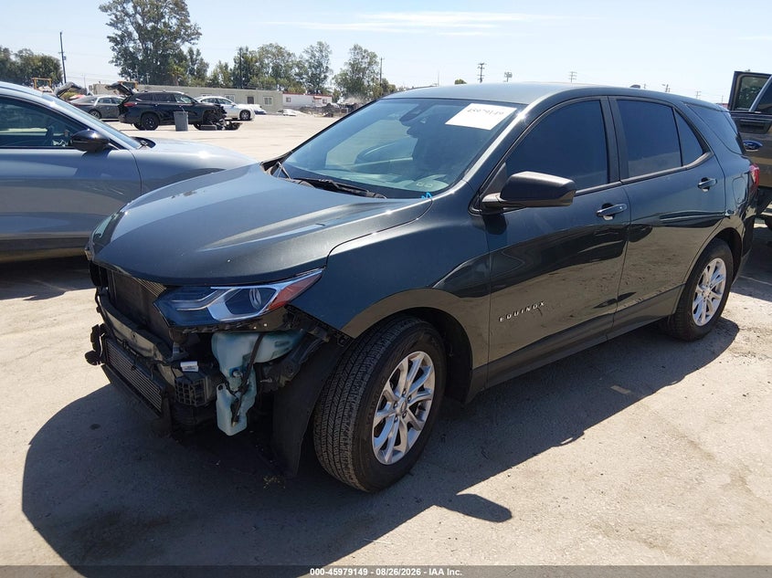 2020 Chevrolet Equinox, Front End, IAAI, VIN 3GNAXHEV2LS656255 — photo 2