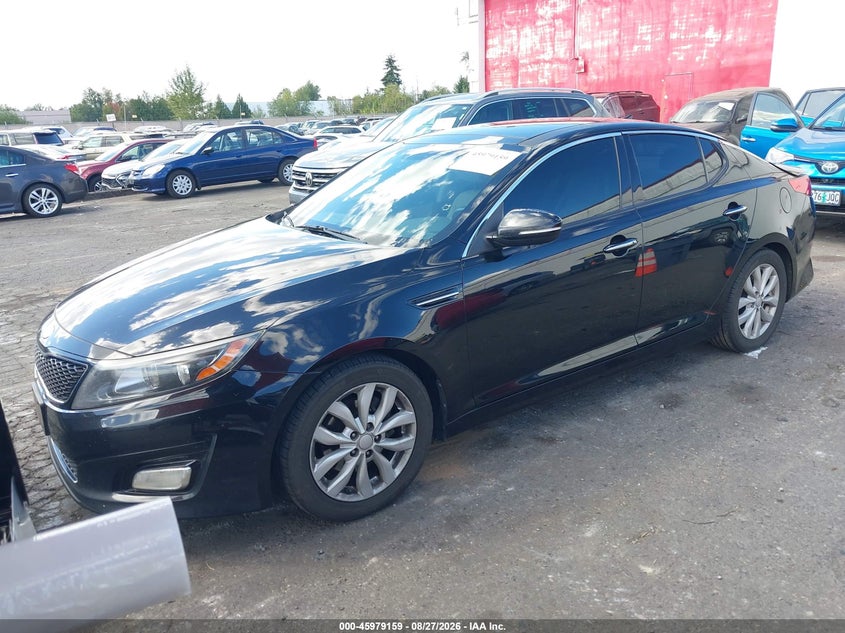 2014 Kia Optima, Удар сзади, IAAI, VIN 5XXGN4A72EG305850 — фото 2