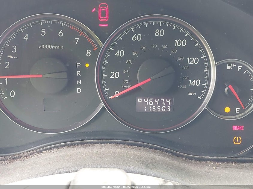 SUBARU OUTBACK 2008 VIN 4S4BP61C087330025