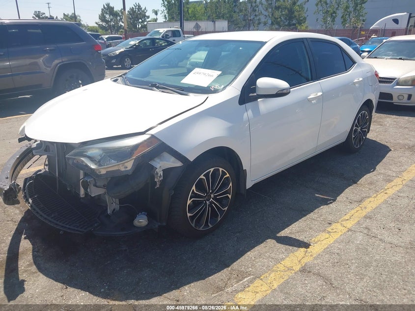 2014 Toyota Corolla, Удар спереди, IAAI, VIN 5YFBURHE0EP163052 — фото 2