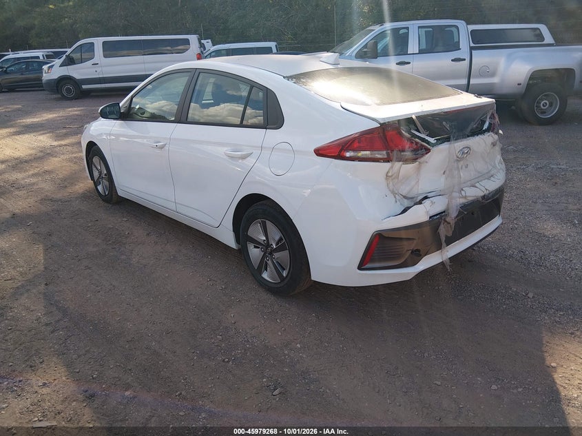 Vin: kmhc65lcxmu247857, lot: 46478507, hyundai ioniq hybrid blue 20213