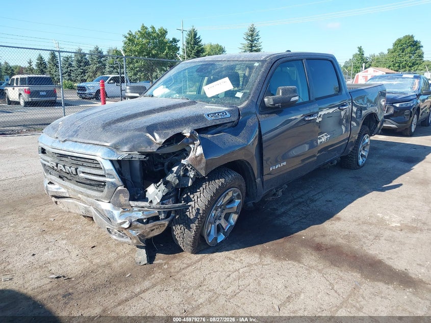 Vin: 1c6srfft6kn755511, lot: 46478516, ram 1500 big horn/lone star  4x4 5'7 box 20192