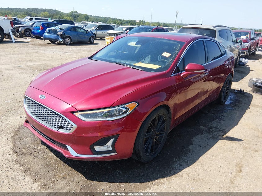 2019 Ford Fusion, Right Side, IAAI, VIN 3FA6P0D90KR225820 — photo 2