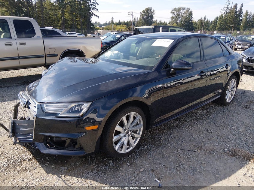 Vin: waudnaf47ja022962, lot: 46478536, audi a4 2.0t premium/2.0t tech premium 20182