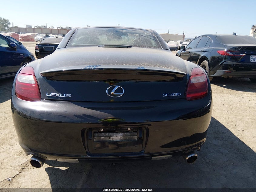 LEXUS SC 430 2006 VIN JTHFN48Y969002314