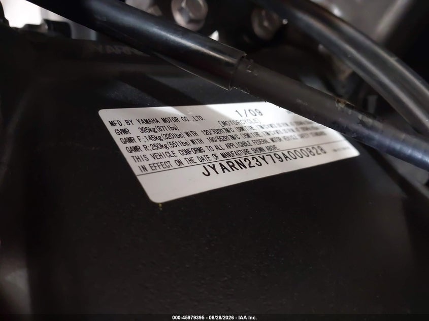 YAMAHA YZFR1 2009