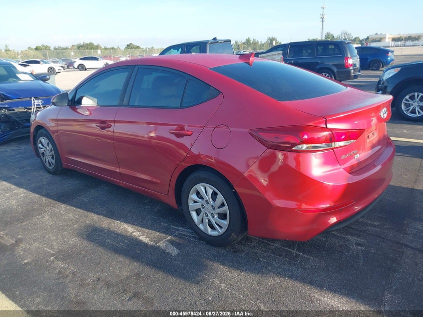 Vin: 5npd74lf8hh198233, lot: 46478664, hyundai elantra se 20173