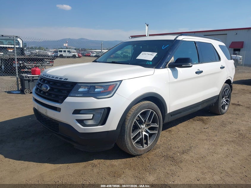 2016 Ford Explorer, Удар сзади, IAAI, VIN 1FM5K8GT4GGD29960 — фото 2