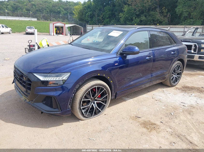 2021 Audi Q8, Удар спереди, IAAI, VIN WA1FVAF18MD026100 — фото 2