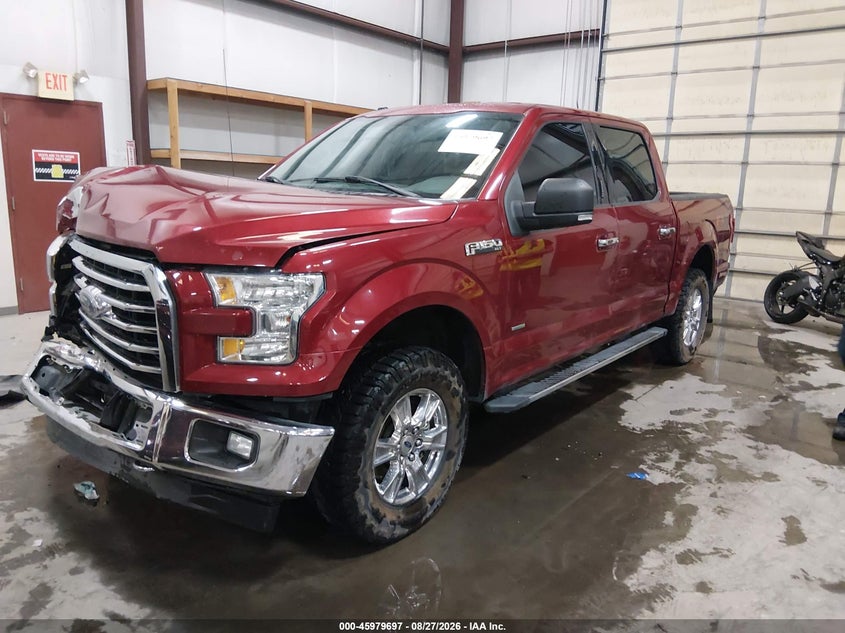 2017 Ford F-150, Удар спереду, IAAI, VIN 1FTEW1EG6HKD82180 — фото 2