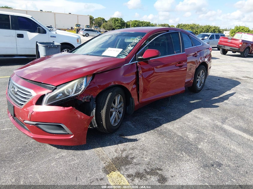 2016 Hyundai Sonata, Оба бока, IAAI, VIN 5NPE24AF7GH291829 — фото 2
