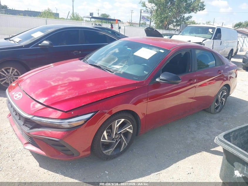 2025 Hyundai Elantra Sel Sport, Стихия, IAAI, VIN KMHLM4DG3SU924102 — фото 2