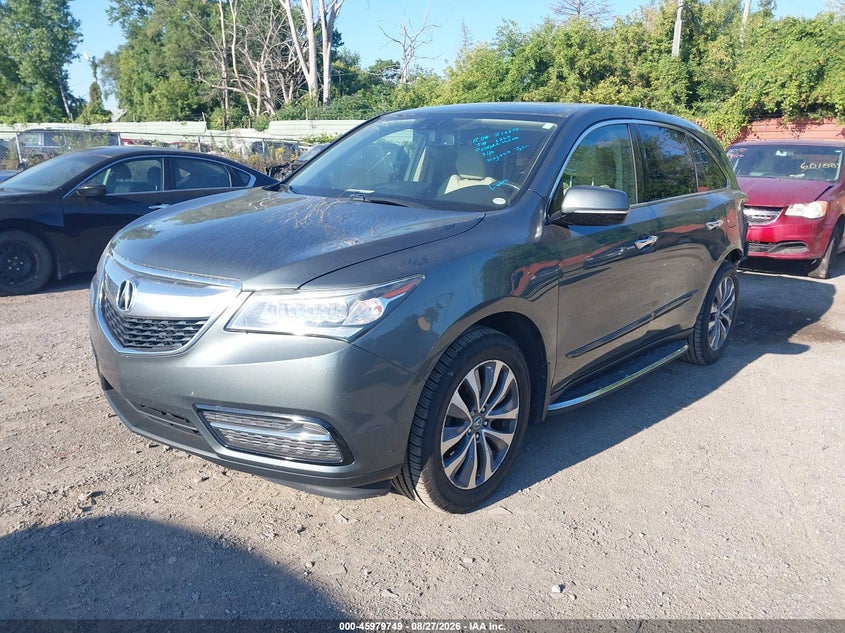 2015 Acura MDX, Удар сзади, IAAI, VIN 5FRYD4H40FB020618 — фото 2