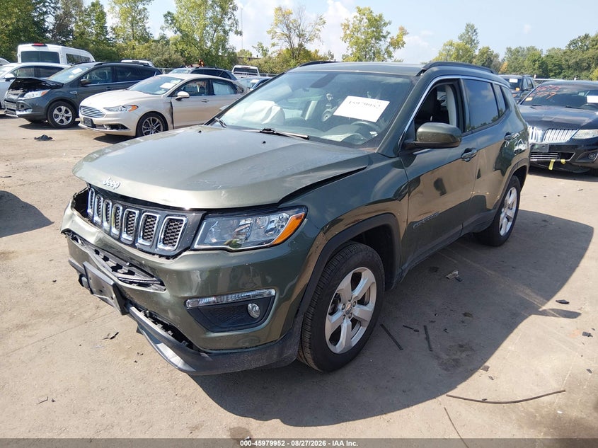 2018 Jeep Compass, Удар спереди, IAAI, VIN 3C4NJCBB1JT186543 — фото 2