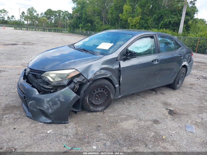 2014 Toyota Corolla, Left Side, IAAI, VIN 5YFBURHE1EP154764 — photo 2