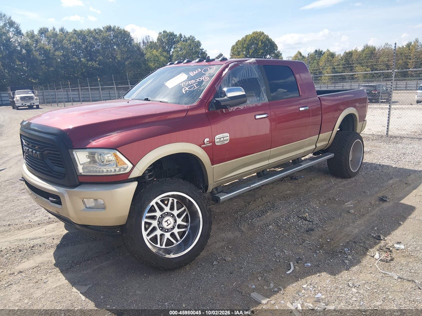 Vin: 3c6ur5pl6dg528025, lot: 46479285, ram 2500 laramie longhorn 20132