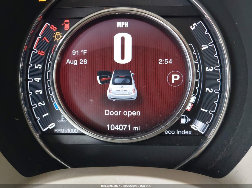 FIAT 500C 2015 VIN 3C3CFFER0FT704267