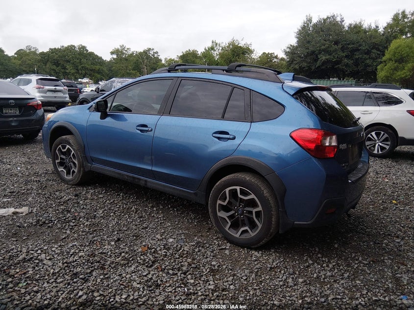 Vin: jf2gpalc6gh207480, lot: 46479498, subaru crosstrek 2.0i limited 20163