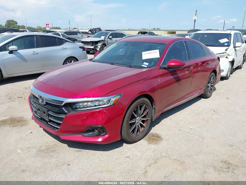 2021 Honda Accord Ex-L, Удар сзади, IAAI, VIN 1HGCV1F58MA028640 — фото 2
